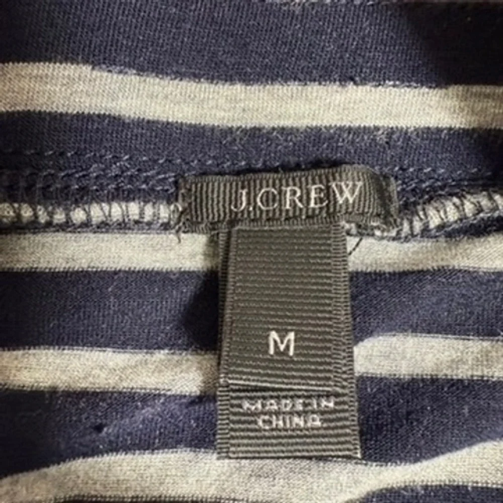 Iconic J. CREW Maxi‎ Skirt Navy Blue and Gray Comfy Knit Women's Medium Stretch